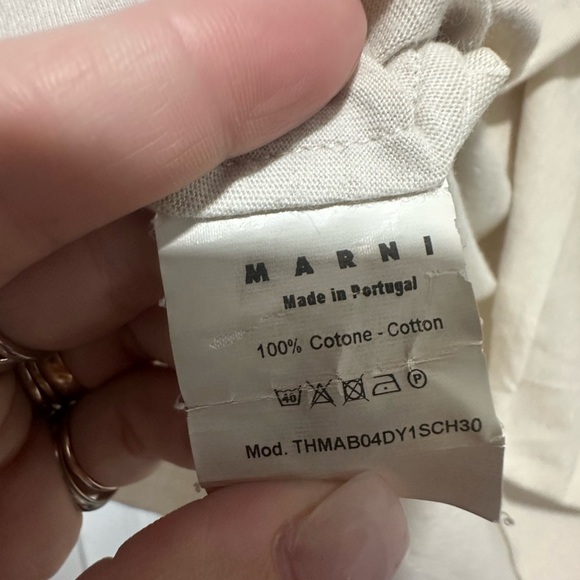 Marni Cream Long Sleeve Tee Winter Edition 2009 with Doll Design Size Small - Picture 8 of 9